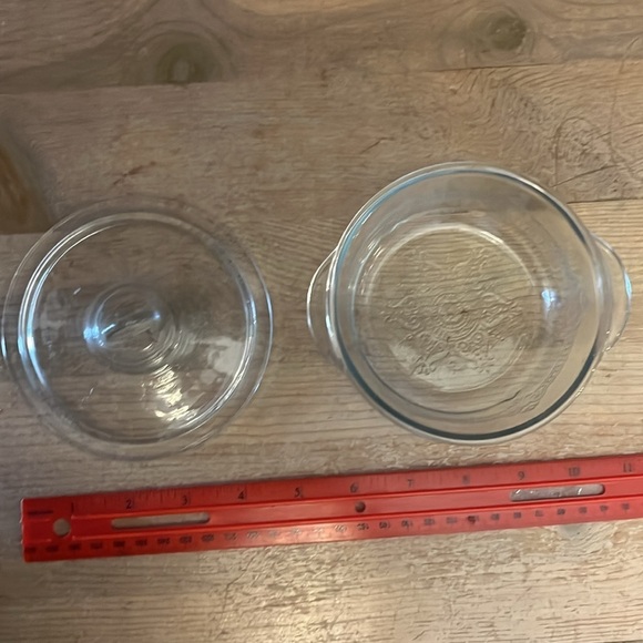 Vintage Fire King Philbe Mini Casserole Dish & Lid Depression Glass 1940’s - Picture 3 of 7